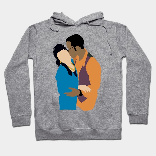 its a different world flat kiss Hoodie by JUMATKLIWON